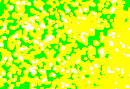Elegant Abstract Colorful Liquid Bokeh With Yellow Background. For Banner, Brochure, Greeting &...