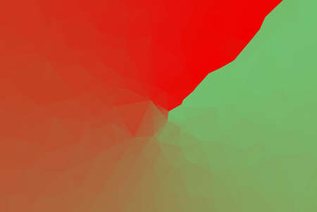 Soft Red & Green Abstract Low Poly Geometric Gradient Polygonal Background With Square Box Vector Illustrationのイラスト素材