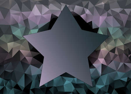 Gradient Star On Luxury Abstract Low Poly Polygonal Background Vector Illustrationのイラスト素材