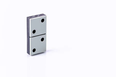 Domino isolated on white backgroundの写真素材
