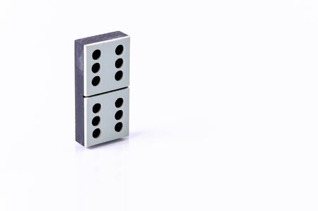 Domino isolated on white backgroundの写真素材