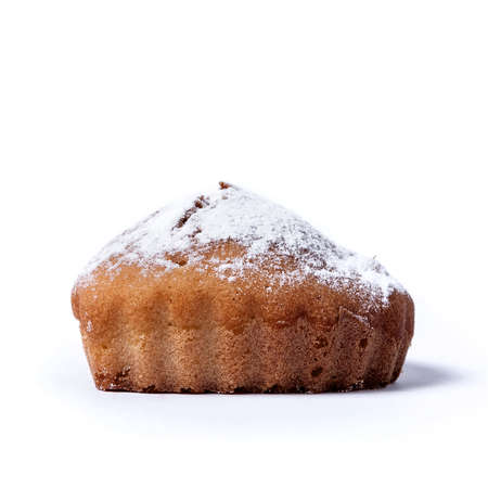 Muffin on a white background. Tasty muffinの写真素材