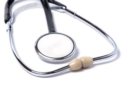 Blood pressure meter medical equipment isolated on white.の写真素材