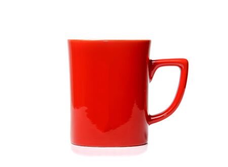 Red Cup on the white background isolated.の写真素材