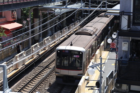 Urban streetscape in Japanのeditorial素材