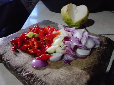 Ingridients for cooking in Indonesiaの写真素材