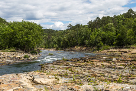 The Mountain Fork River near Broken Bow Oklahoma.