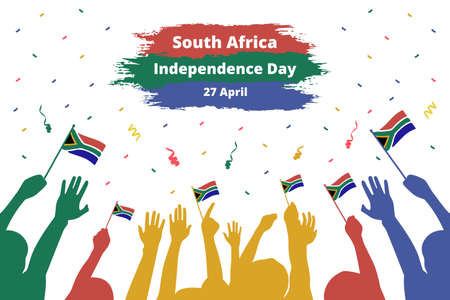 Independence Day South Africa. Vector Illustrationのイラスト素材