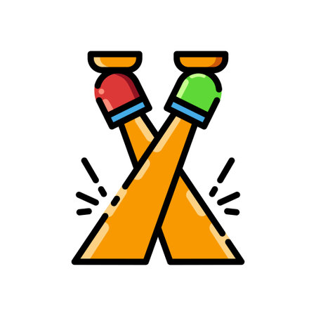 Spotlight icon color style vector illustrationのイラスト素材