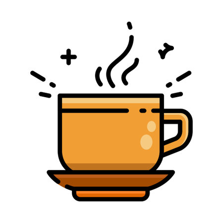 cup of coffee icon vector illustrationのイラスト素材