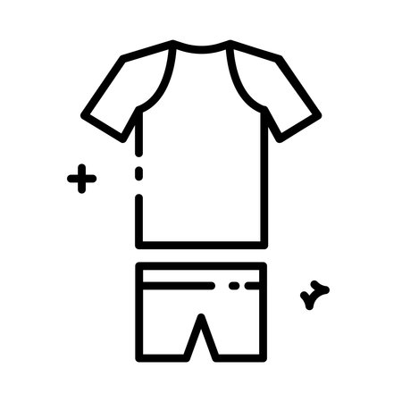 Sportswear Icon Perfect for Athletic and Fitness Apparel Themesのイラスト素材