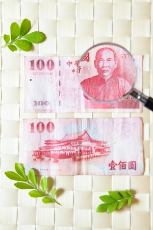 close look of moneyの写真素材
