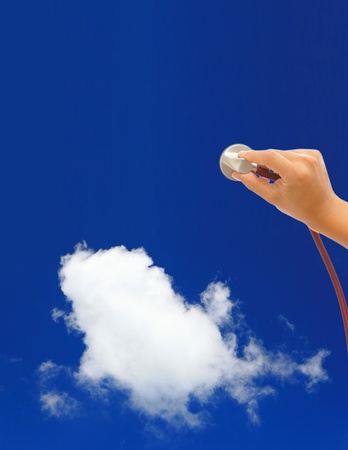 Diagnose cloud computing conceptの写真素材