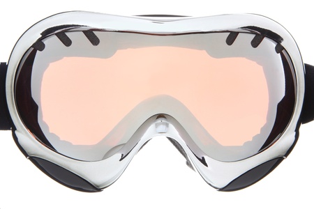 Beautiful sliver ski goggles