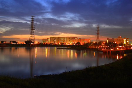Night Scene of factories