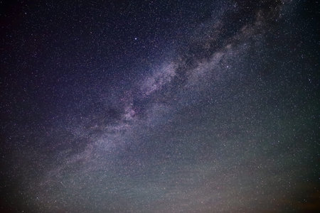 night scene milky way background in the galaxy