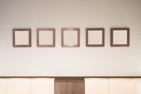 Photo art gallery on the wall great for your designの写真素材