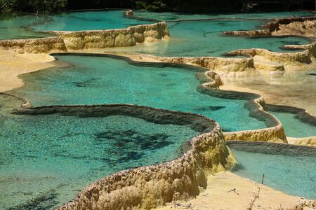 natural salt pool viewの写真素材