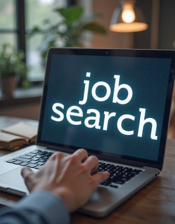 Writing note showing Job Search. Business concept for An act of searching for work suited for a job or professionの素材