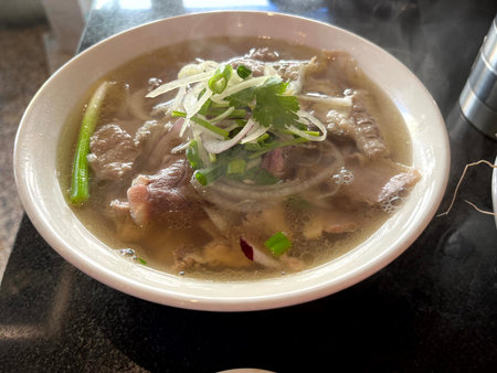 Pho at a Vietnamese restaurant in Footscray, Victoria