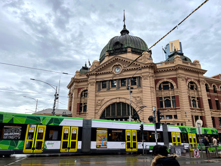 Flinders Street Station, Melbourne CBDのeditorial素材