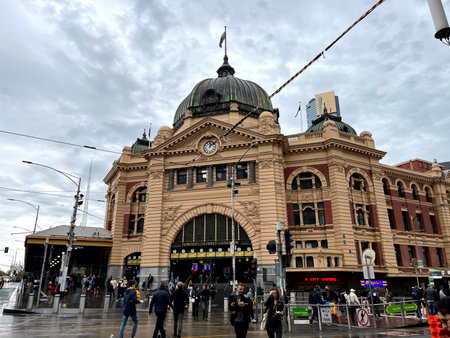 Flinders Street Station, Melbourne CBDのeditorial素材
