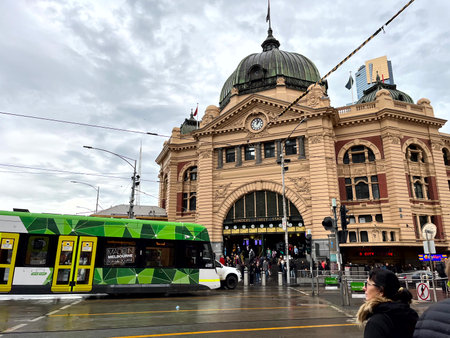 Flinders Street Station, Melbourne CBDのeditorial素材