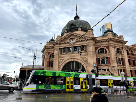 Flinders Street Station, Melbourne CBDのeditorial素材