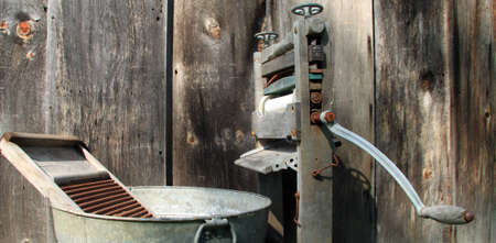 Weathered washer that is retiredの写真素材