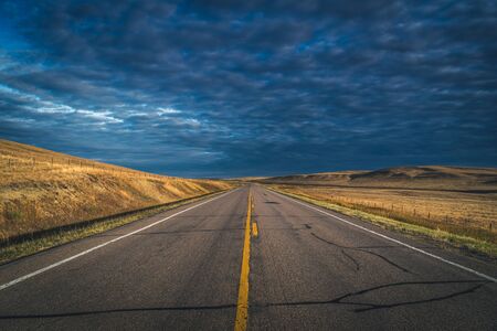 Countryside road.の写真素材