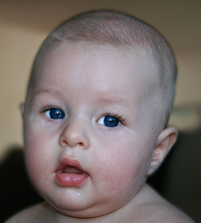 Close up of babyの写真素材