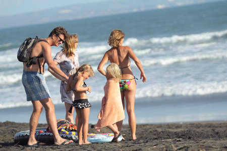 Fun at the beachの素材