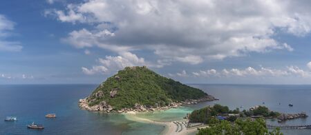 Ocean view of Koh Tao in Thailand.の写真素材