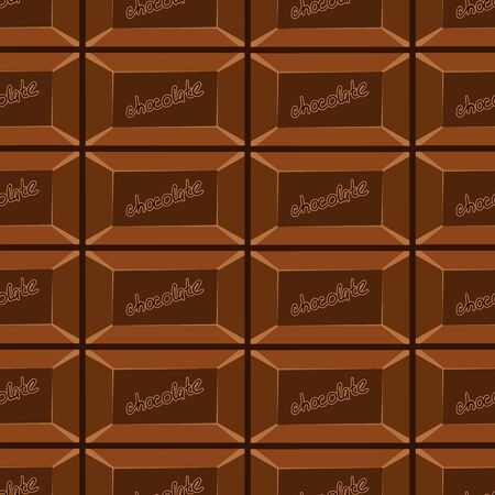 Seamless pattern with chocolate texture. Sweet illustration.のイラスト素材