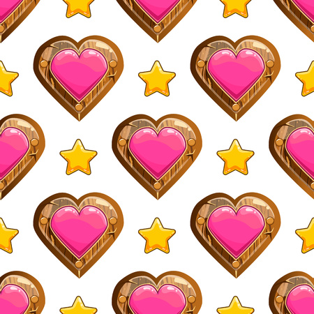 Seamless pattern with heartのイラスト素材