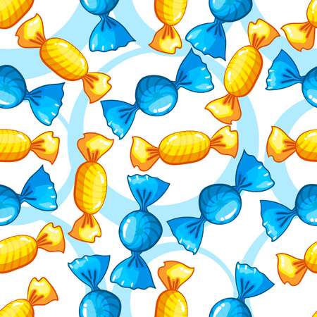 Seamless pattern with candyのイラスト素材