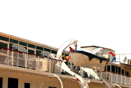 Life boat on an old vessel