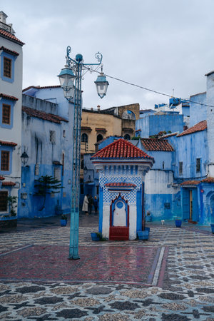 20.5.2023 Chefchaouen, Morocco: The Blue City nestled in the Rif Mountains, famous for its charming blue-painted streets, serene ambiance, and cultural allure. High quality photoのeditorial素材