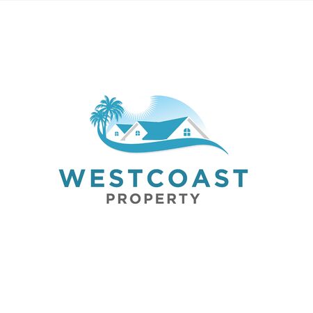 Modern property logo for bay areaのイラスト素材