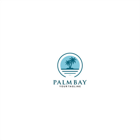 palm island for modern designのイラスト素材