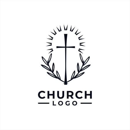 simple harvest church logo for communityのイラスト素材
