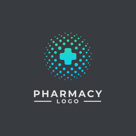 Line art logo template for Hospital Logo Design, Pharmacy Logo Design, Health Care Logo Design and Medical Logo Designのイラスト素材