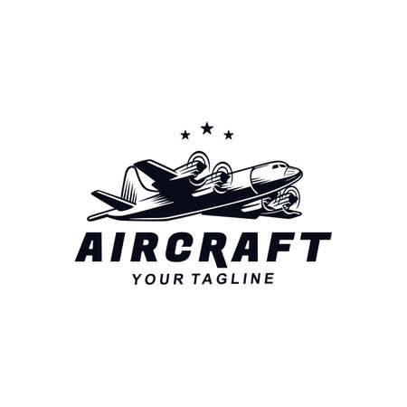 Vector Music Film Logo Design Template With Black and White Colorのイラスト素材