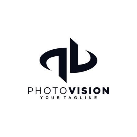 Photo Vision With Eyes Concept Logo Design Templateのイラスト素材