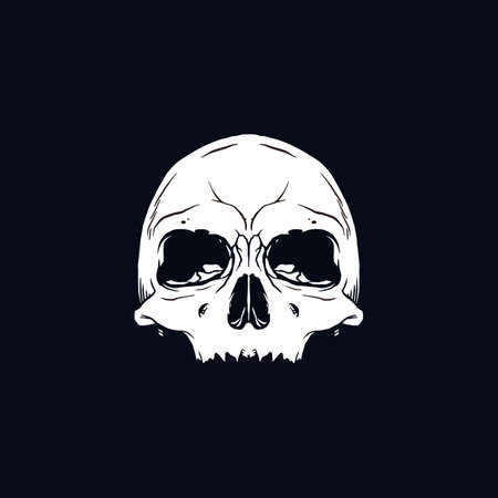 Skull Vector Logo design template inspiration idea conceptのイラスト素材