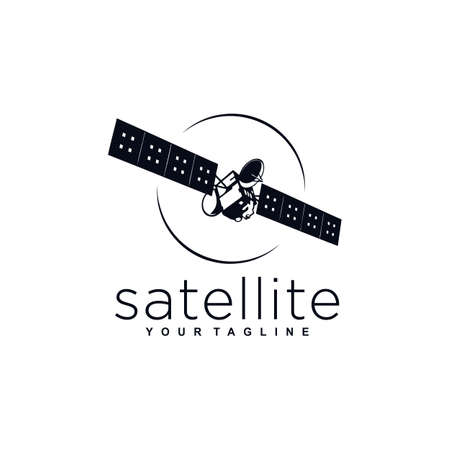 Aerospace Satellite Logo Design Template Inspiration idea Conceptのイラスト素材