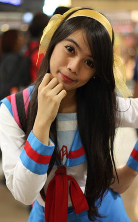 Cute anime girl for cosplay