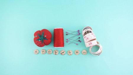 Sewing Kit (Organized)の写真素材