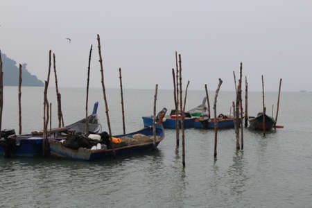 Malaysia Traditional Fishing Boats(Sampan)のeditorial素材