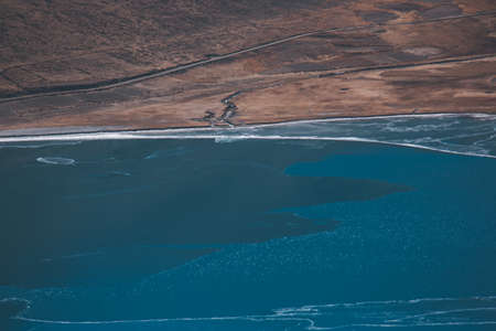 YamdrokTso Lake in Tibet Chinaの写真素材